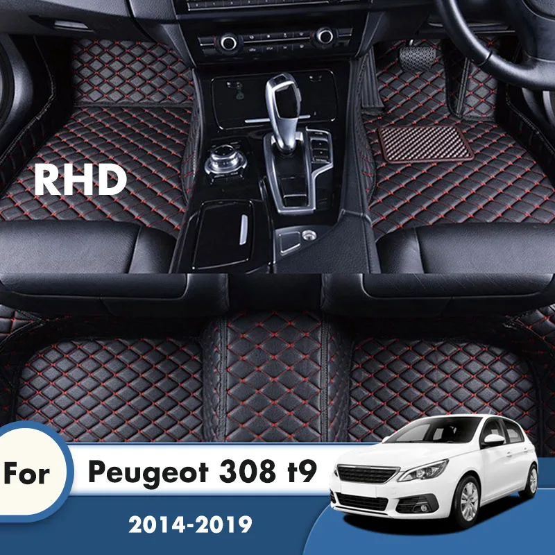 RHD Carpets For Peugeot 308 t9 2019 2018 2017 2016 2015 2014 Artificial