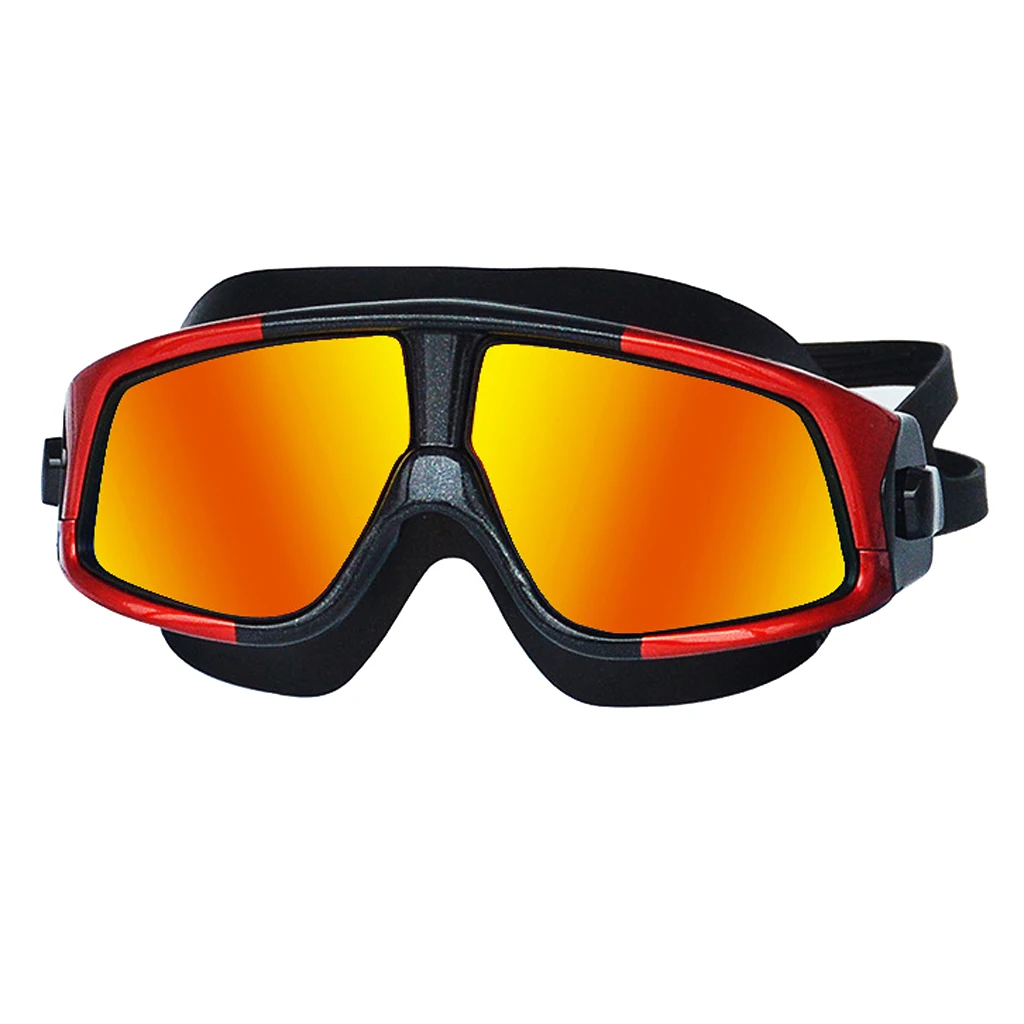 

Swimming Goggles Mirror Lens UV Protection Anti-Fog Adjustable Swim Glasses