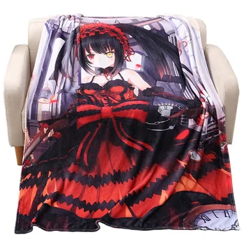 

Anime Manga DATE A LIVE Kurumi Tokisaki Throw Blanket Blankets For Beds Sofa Cover