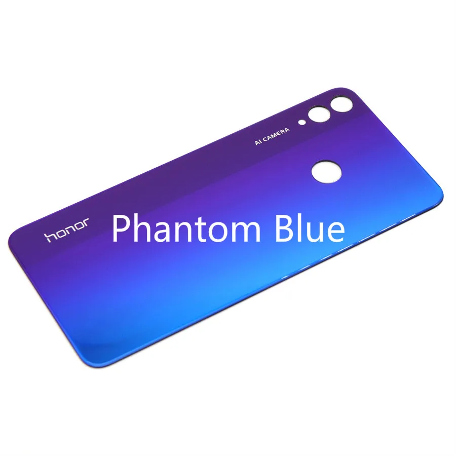 Для huawei Honor 8X крышка батареи Задняя стеклянная задняя дверь корпус чехол для huawei Honor 8X Задняя крышка батареи Замена оболочки - Цвет: Phantom Blue
