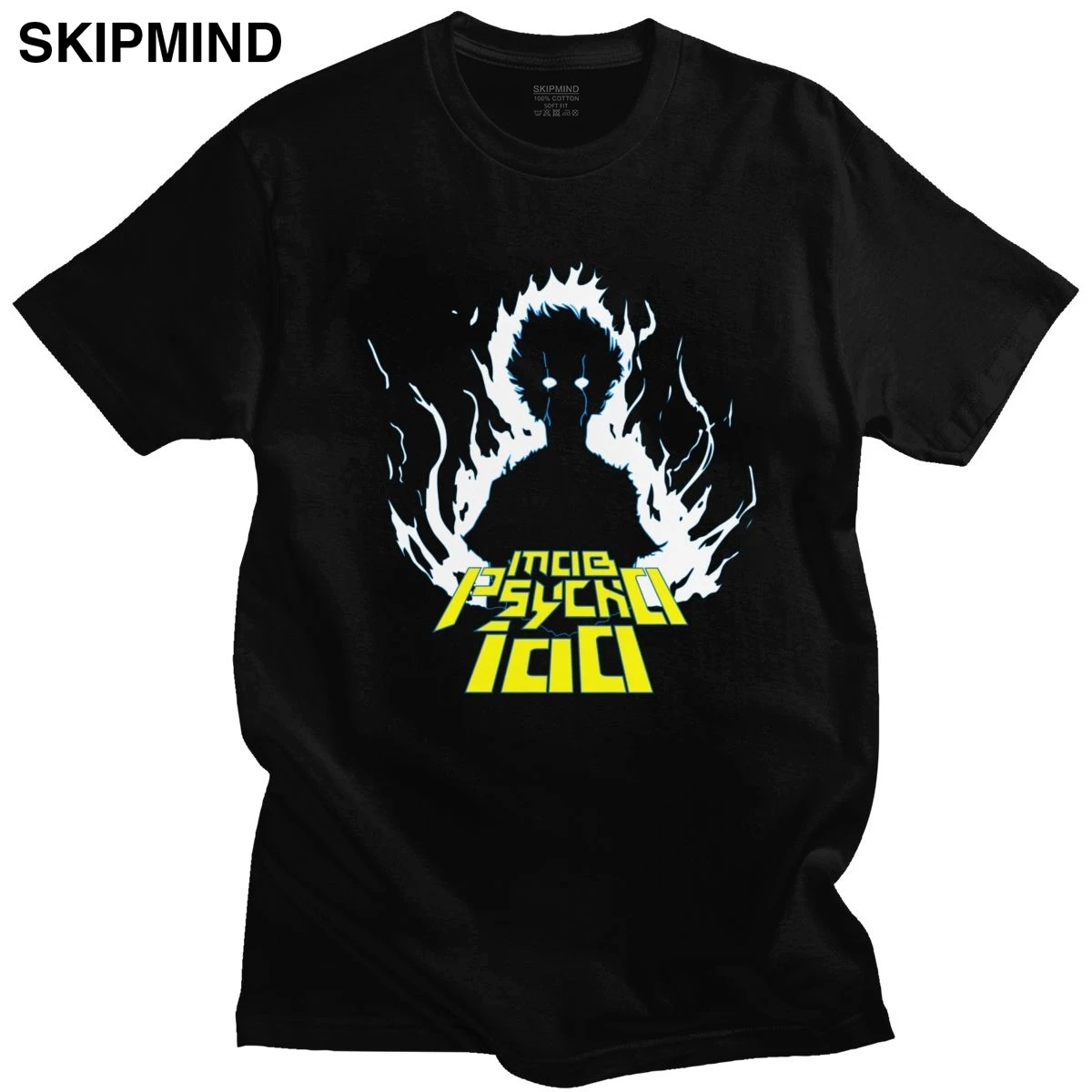 Cool Mob Psycho 100 футболка мужская с коротким рукавом хлопковая Футболка мангой Shigeo