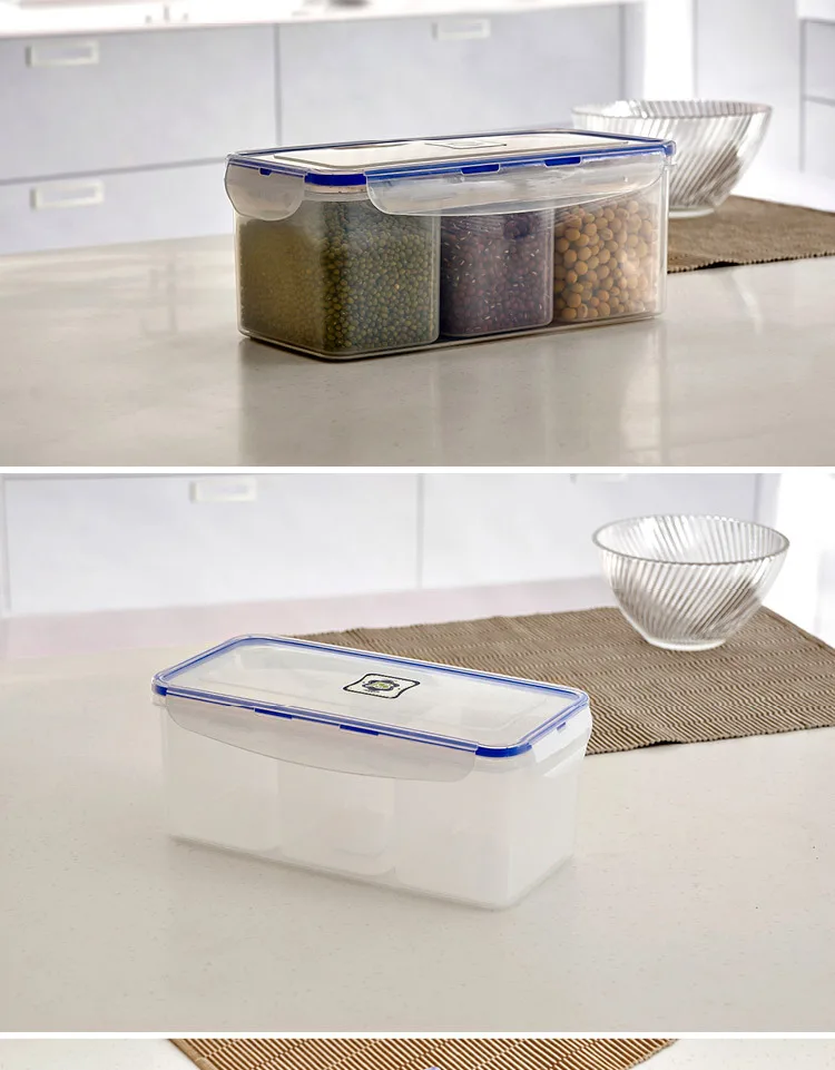 Wholesale Large Size san fen ge Freshness Box Large Capacity Beans Dried Goods Sealed Box Storage Box Cereal Box