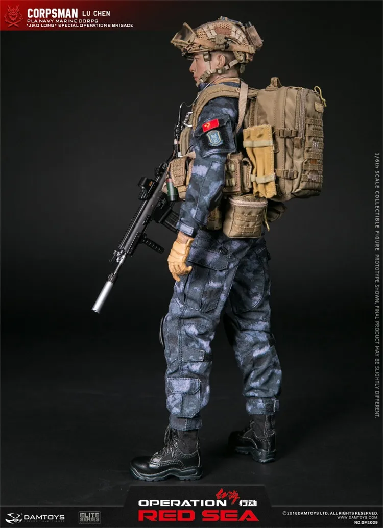 DAMTOYS 1/6 операция Красное море Цзяо длинные спецоперации команды оператора корпсман Лу Чэнь Коллекция фигурка