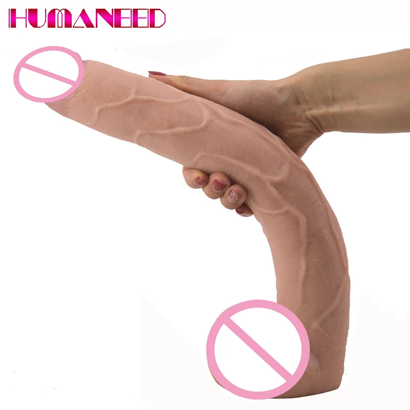 39.5*5.6cm Plus Long Dildo Realistic Blood Vessel Imitation Penis Imitator for Women No Vibrator Masturbation Wear Adult Toys