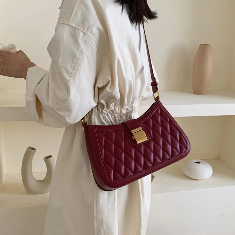 Новая дизайнерская сумочка-Багет в виде подмышек, Ретро стиль, сумки через плечо для женщин, сумка для путешествий, модная простая сумка через плечо