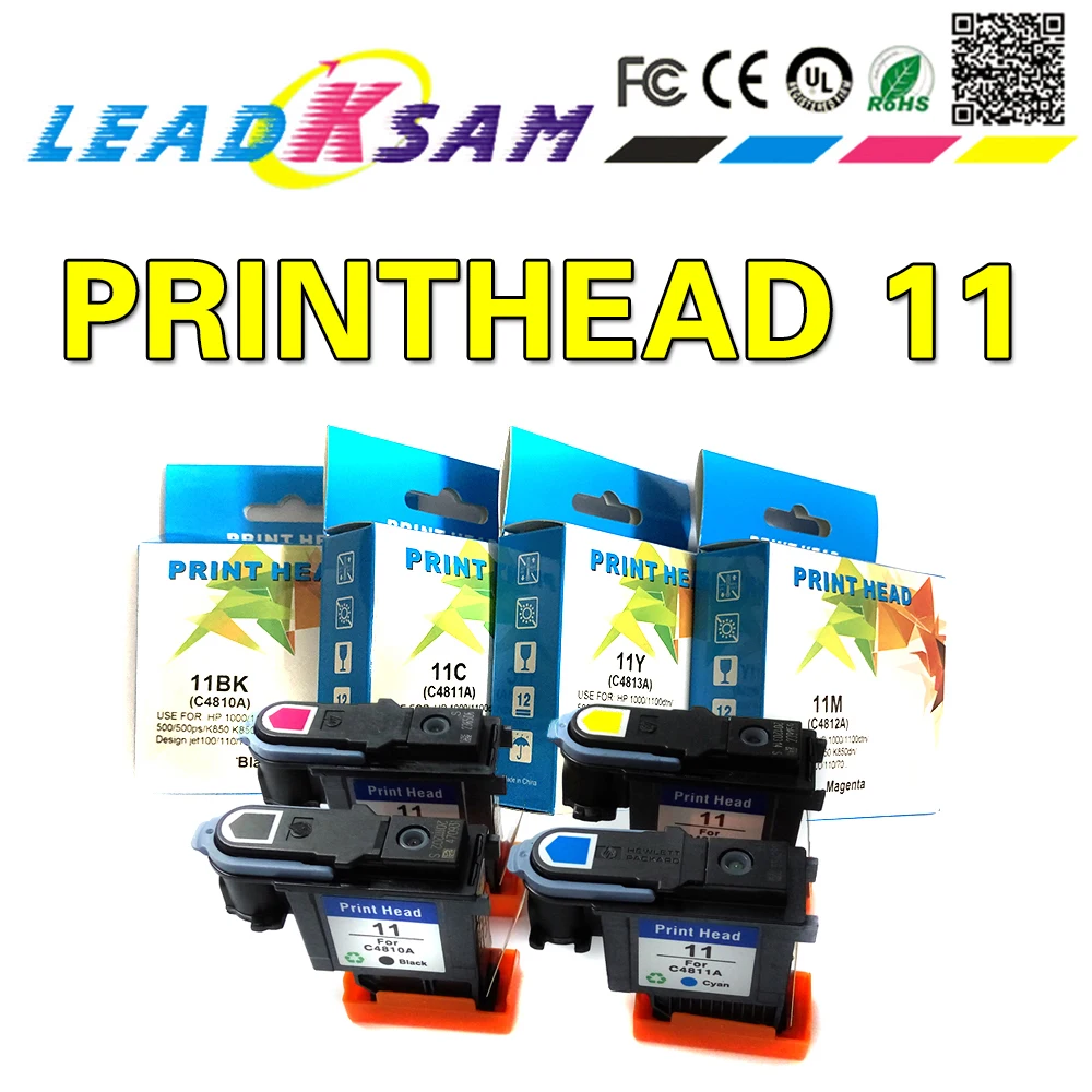 Печатающая головка C4810A C4811A C4812A C4813A совместимая с hp 11 70 100 110 111 120 500 510 500PS 800 815 820