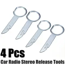4 pçs 2 pcs prático rádio remoção de liberação estéreo instalar ferramenta chave instalação para vw para audi para ford para porsche