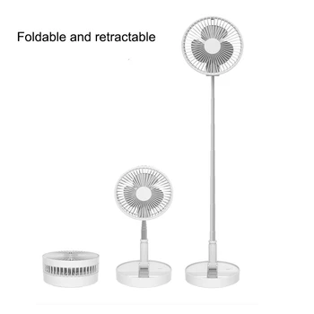 

REMAX 2020 portable folding retractable fan USB charging multifunctional mini desktop floor fan