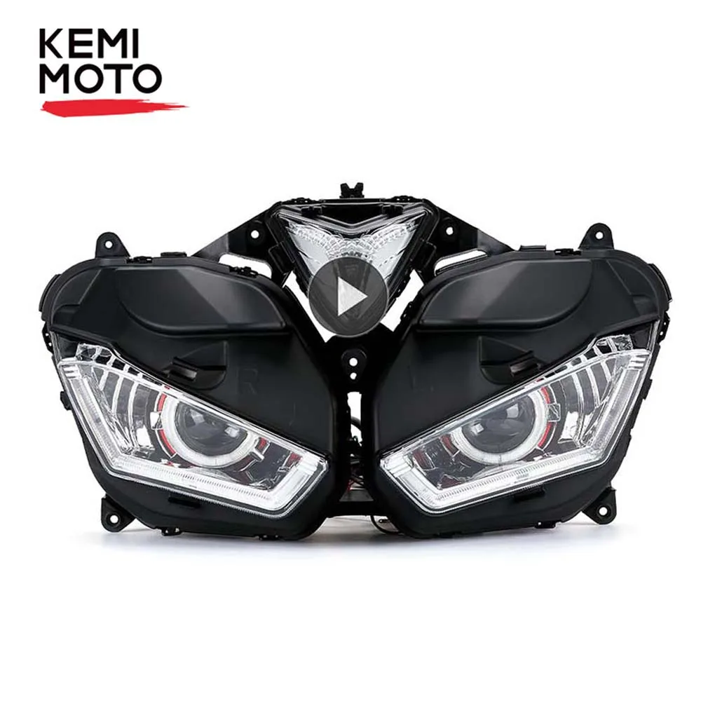 Фара мотоциклетная KEMiMOTO для YAMAHA YZF R25 R3 2013-2017 ангельский демонический глаз |