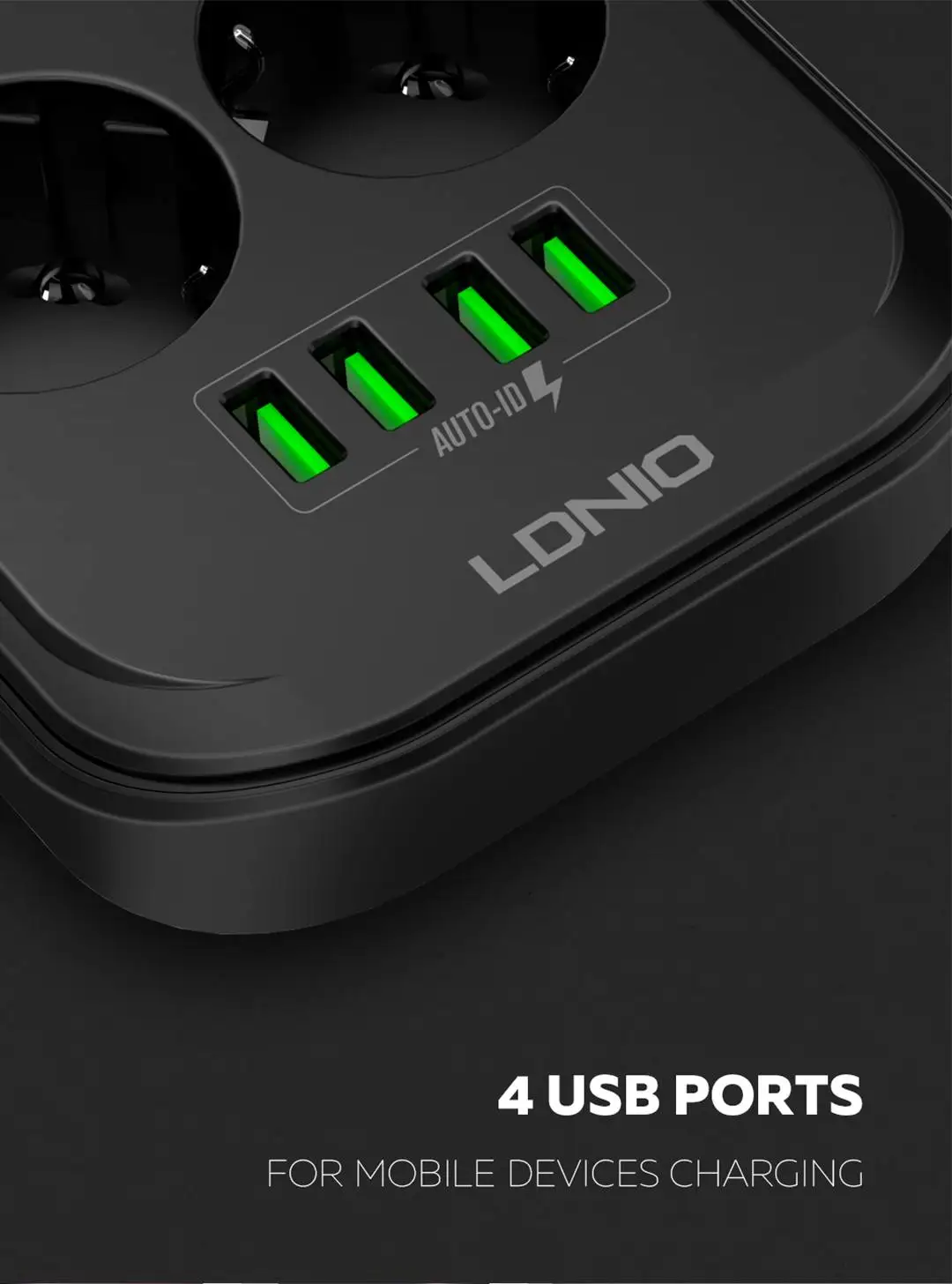 LDNIO SE6403 4USB зарядное устройство для телефона 6 ЕС электрический штекер для iPhone 8 X Xs MAX для Xiaomi 9 huawei P30 Pro USB зарядное устройство для телефона