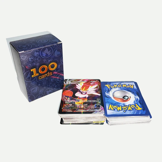 200PCS New Shining Pokemon Cards GX MEGA TRAINER TAG TEAM VMAX Trading Card Game Collection Toys 2