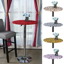 Okrągły obrus na stół obrus mocno dopasowany dopasowany Stretch obrusy moda dekoracja do domu elastyczna obrus wesele tanie tanio 