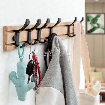 

29%Hanger wall hanging wall door clothes hook sticky hook row hook free punching wall load-bearing coat hook