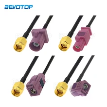 

Violet RAL4003 Fakra H Male Male to SMA Male Plug 50Ohm RG174 Cable Adapter Car Antenna Extension Cord RF Coaxial Pigtail Jumper