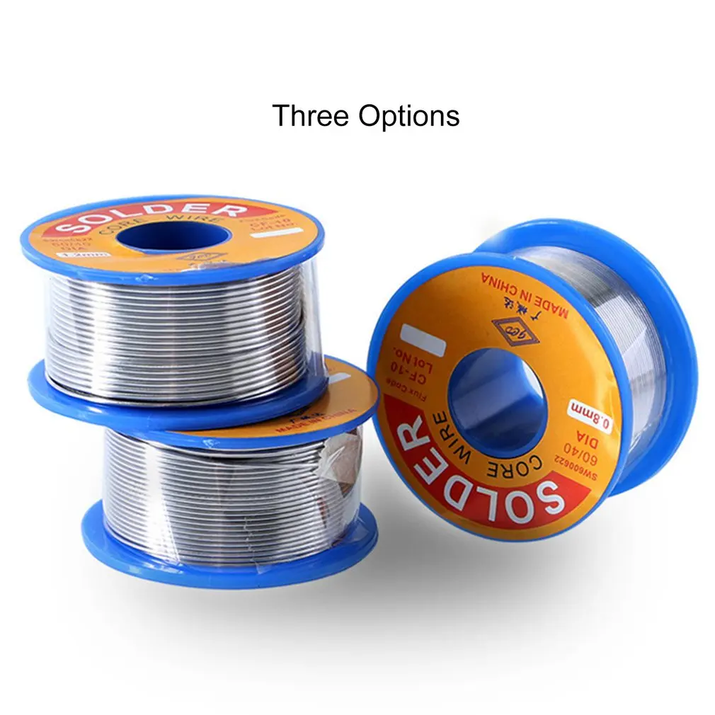 0.8/1.0/1.2MM Environmental Disposable Solder Wire Tin Lead Melt Rosin Core Soldering Wire Roll for Electrical Solder