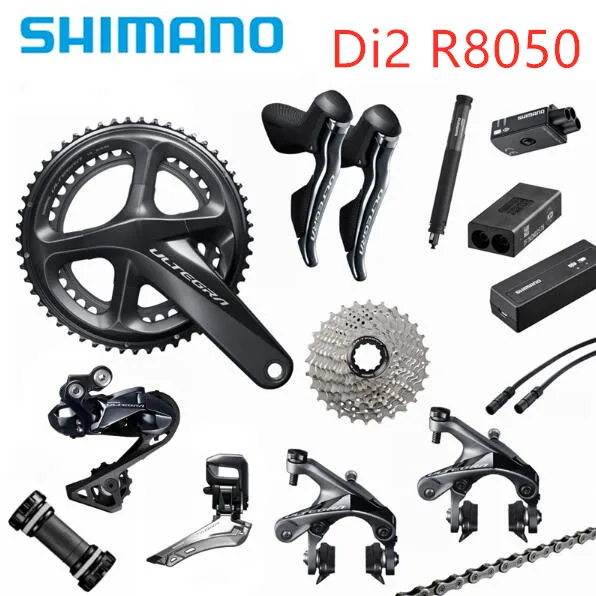 Shimano Di2 Ultegra R8050 50/34T 53/59T 165/170/172,5/175 мм 2*11 22 Скорость дорожный велосипед указано велосипеда Запчасти обновление R8000