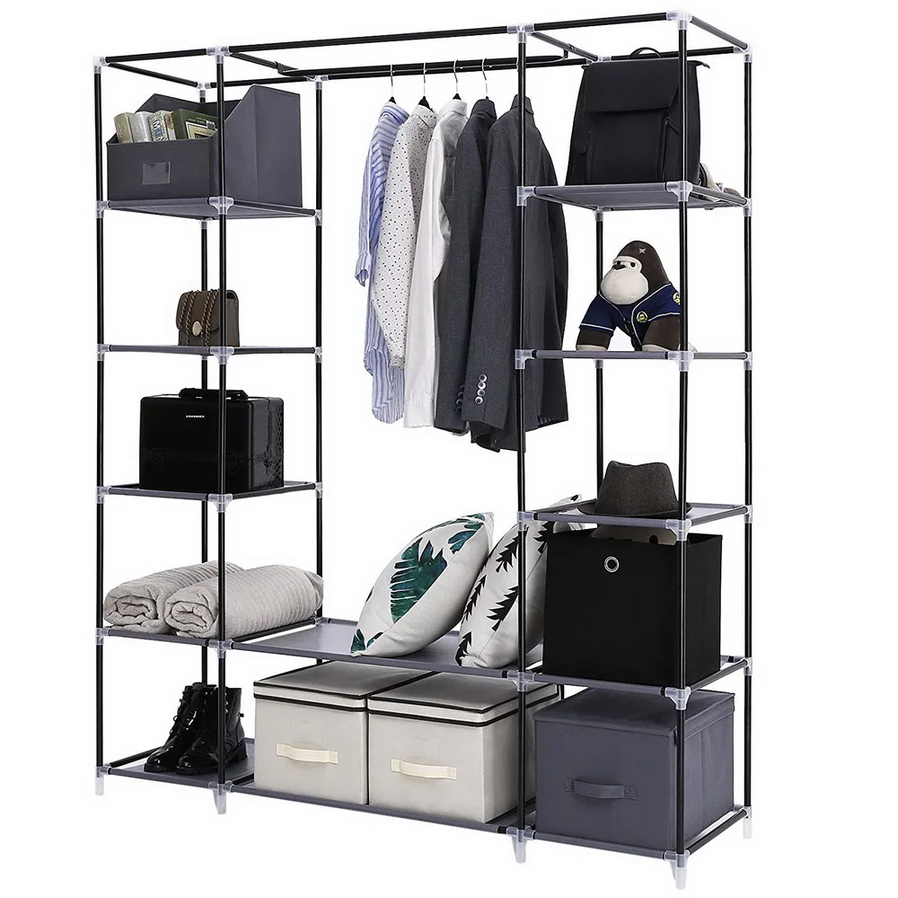 Non-woven Cloth Large Capacity Wardrobe Folding Portable DIY Wardrobe Clothes Storage Cabinet Closet Home Furniture