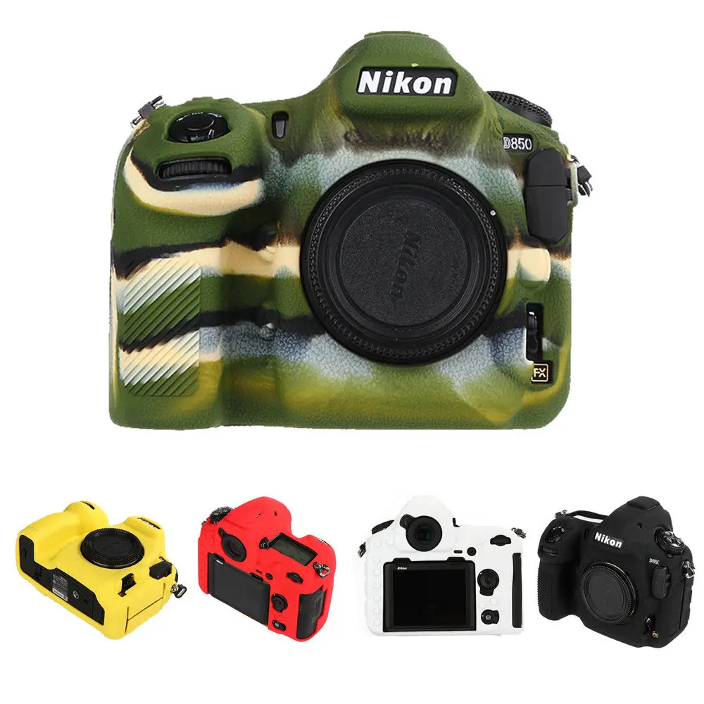 

Silicone Armor Skin Case DSLR Camera Body Cover Protector Video Bag For Canon EOS R EOS RP Nikon D810 D7500 D500 D850 D800 Z7 Z6