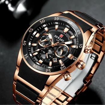 

Mens Watches 2019 Top Brand Luxury Relogio Masculino Watches For Men Sports Blue Chronograph Waterproof Business Wrist Watches