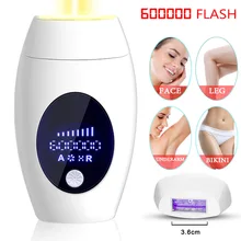 IPL эпилятор для удаления волос, устройство для постоянного удаления волос на лице для всего тела, безболезненное лазерное удаление волос, светодиодный 600000 вспышек