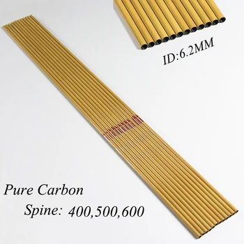 

60Pcs Linkboy Archery Carbon Arrow Shaft Sp400 500 600 32inch Bamboon skin Tradition Bow Hunting shooting