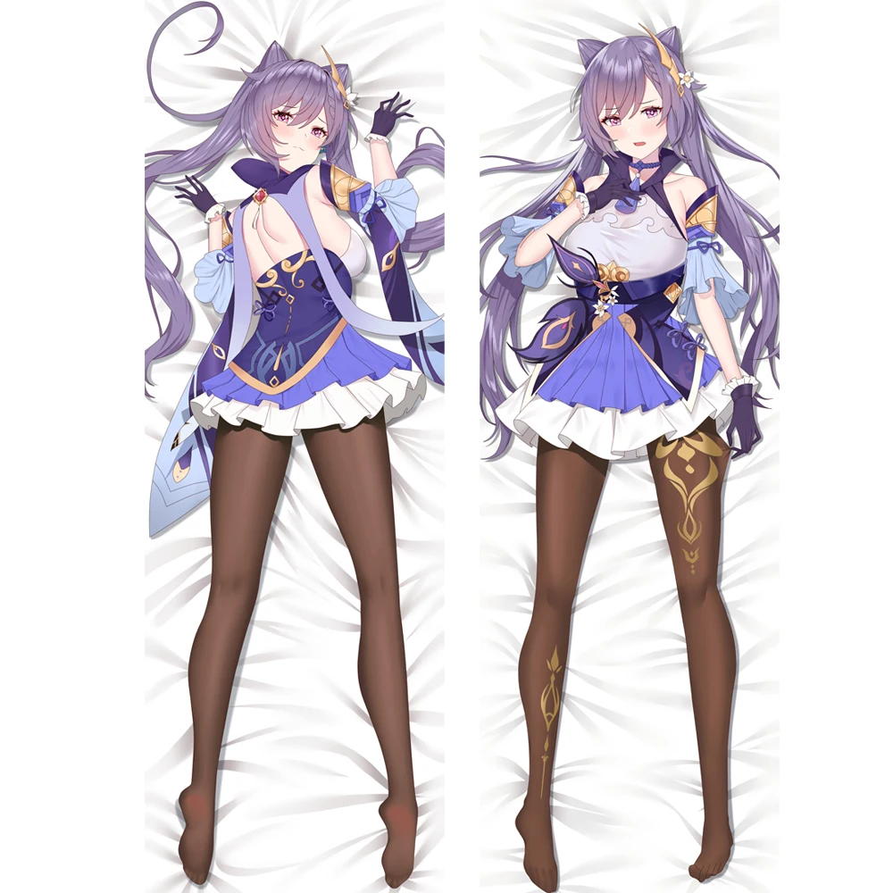 

Anime Dakimakura Game Genshin Impact Keqing Hugging Body Pillow Case Life-Size Pillow Cover Otaku Customize Pillowcase