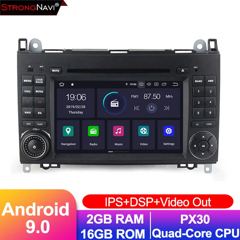 Flash Deal 4+64G Car Multimedia Player Android 9 CAR DVD radio stereo For Benz/Sprinter/Viano/Vito/B-class/B200/B180 Radio WIFI IPS DSP 2