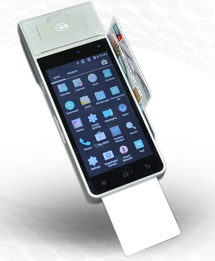 4G English version POS handheld payment terminal Contact IC+NFC+MSR printing Smart POS terminal