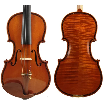 

Free Shipping Copy European Stradivarius 1679 Hellier 100% Handmade Carving Flower FPVN05 Violin + Carbon Fiber Bow Foam Case
