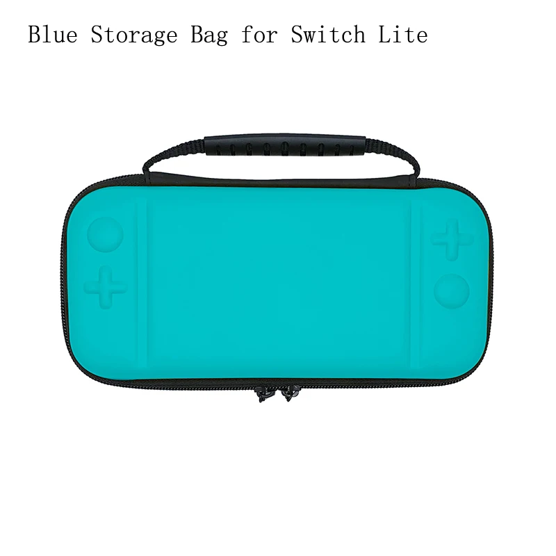 Blue Storage Bag Переносная Противоударная сумка для хранения rend Switch Lite, жесткая оболочка из ЭВА, Защитная сумка для переноски, кристально прозрачный Чехол, аксессуары - Цвет: Blue Storage Bag