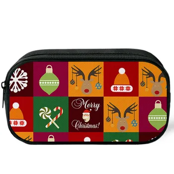 

2019 Christmas Students Fashion Leisure Pencil Case Storage Makeup Bags Coin Purse European And American Trendy Bag 1202