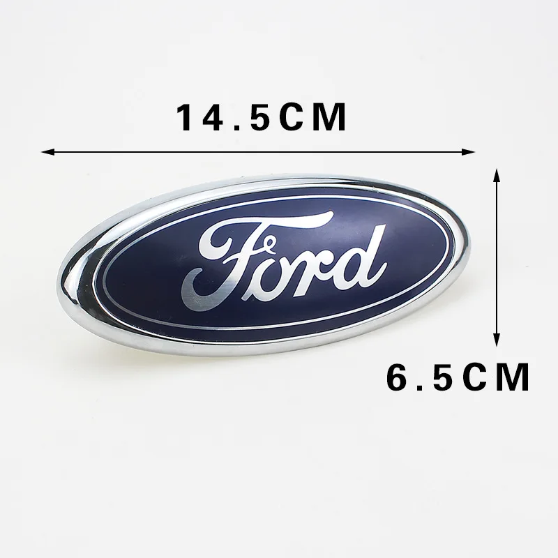 14.5X6.5CM Auto Front Rear Badge for Ford Emblem Focus 2 3 Ranger Mustang Kuga Mondeo Fiesta Explorer Galaxy Transit Accessories