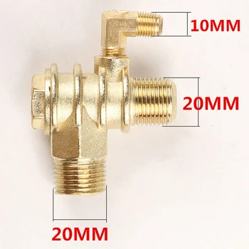 

Brass Check Valve Resistance Air Compressor 3-Port Threaded Connector Accessory