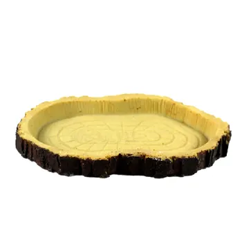 

Reptile Feeders Water & Food Bowls, Resin Turtle Water Dish for Lizards Tortoise and Other Pets