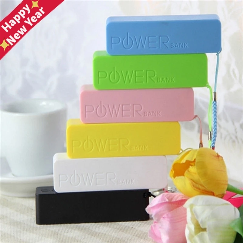 

2600mAh USB External Power Bank Case Pack Box 18650 Battery Charger With Key Chain Portable No Battery Powerbank