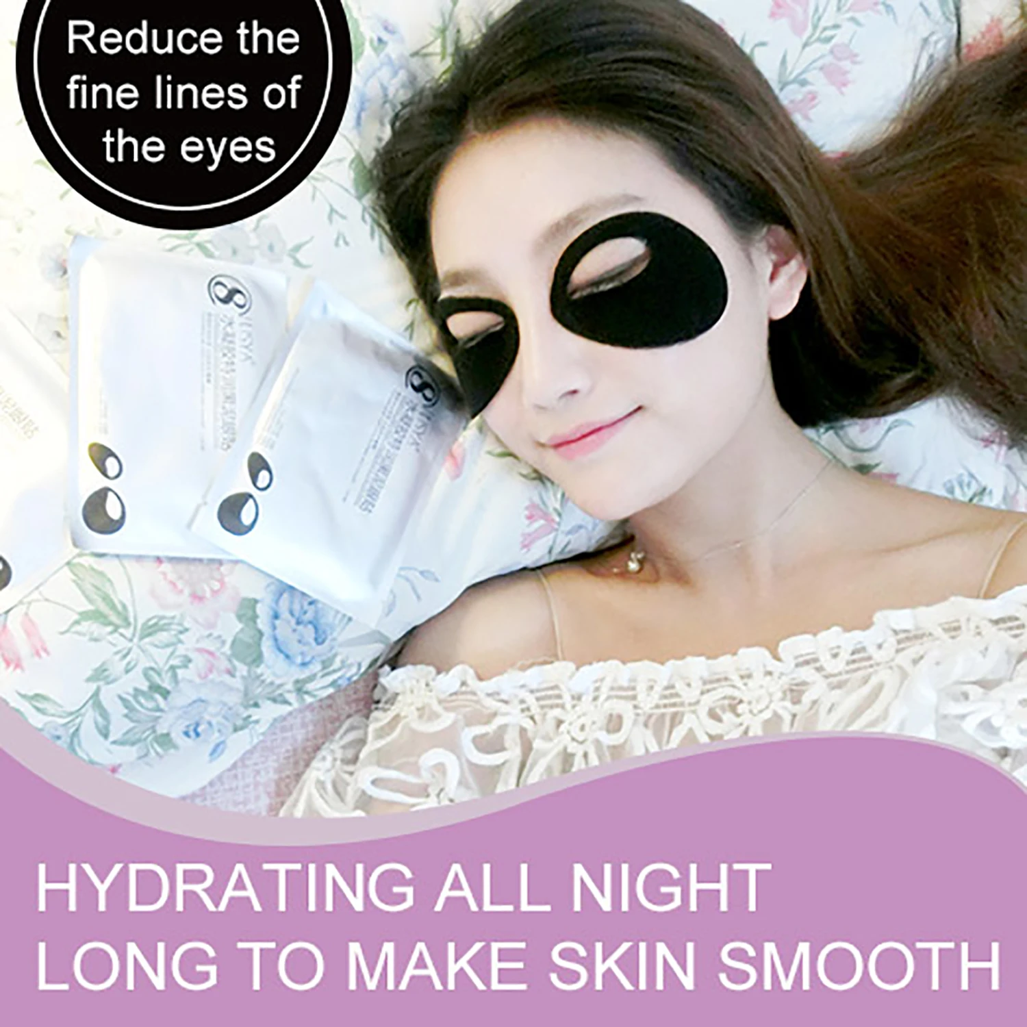 ILISYA Natural Eye Mask for Dark Circles Panda Eyes Style Hydrating Eye Patches Puffiness Anti aging 2