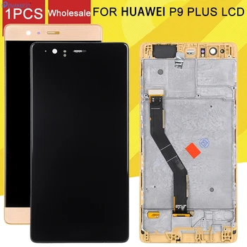 

Dinamico Promotion Display For Huawei P9 PLus LCD Screen With Touch Panel Glass Digitizer Assembly With Frame Free Shipping