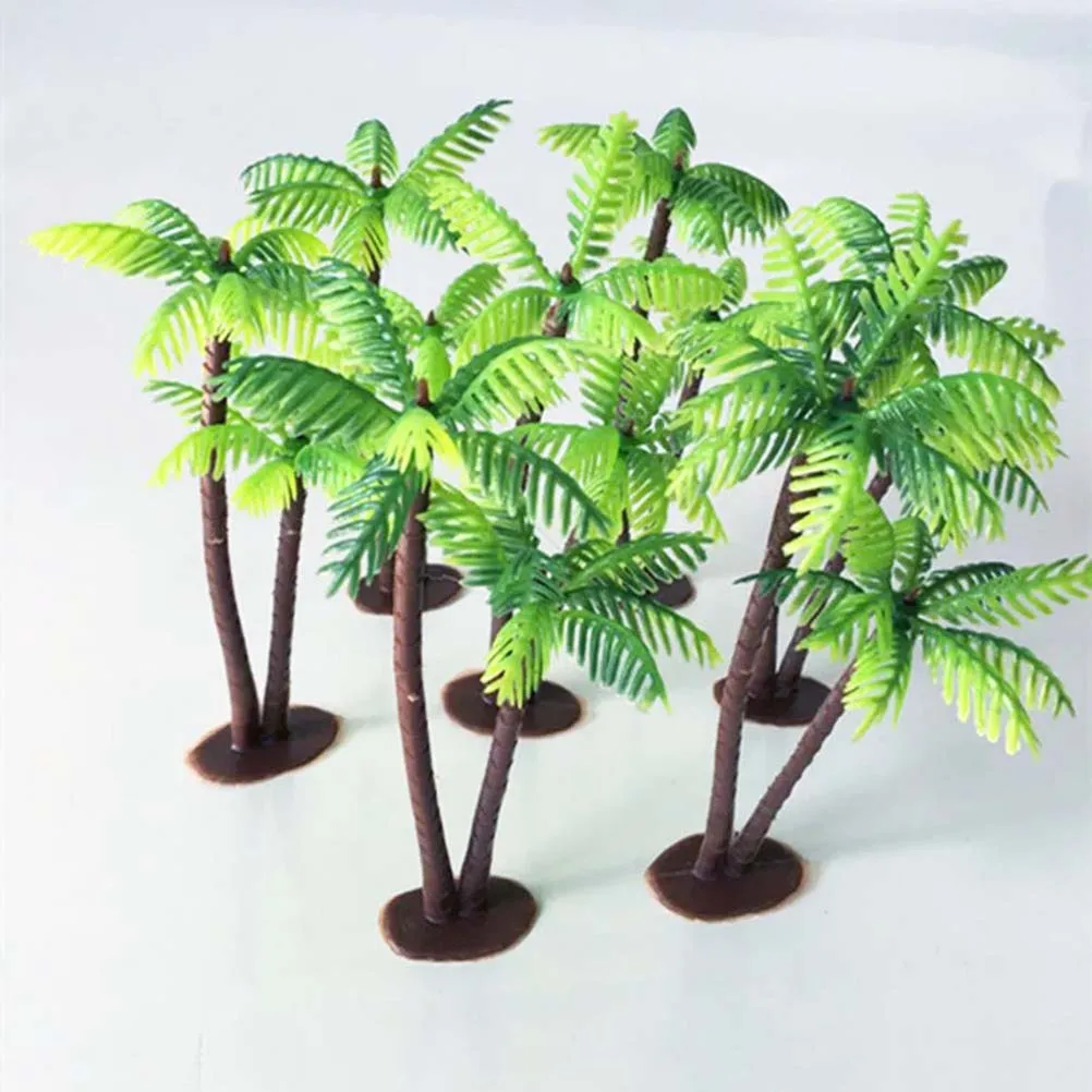Miniature Artificial Palm Tree Bonsai for Aquarium and Cake Decoration
