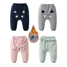 Вельветовые Штаны для маленьких мальчиков и девочек длинные штаны с героями мультфильмов для малышей теплые брюки детские штаны-шаровары штаны на подгузник От 6 месяцев до 3 лет, Осень-зима