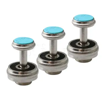

Yibuy Blue Sliver Metal Trumpet Finger Buttons Musical Set Parts Widen 24MM
