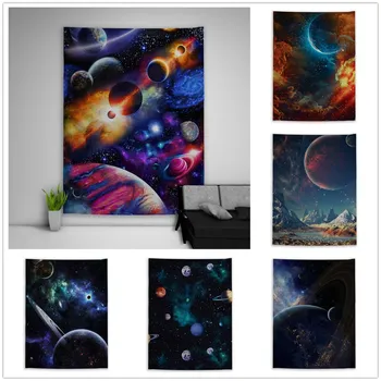 

Universe Planet Sky Stars Tapestry Art Wall Hanging Sofa Table Bed Cover Home Decor Poster