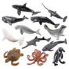 Sea Animal Toy Set Animal Sea Figures Ocean Toy For Kids 12-PCS Animal Figurines Set For Sea Lovers Realistic Animal Educational 1