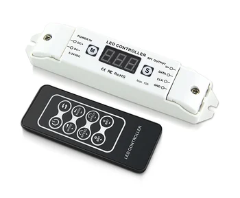 

BC-201 Digital display sk6812 rgbw pixel light controller RF remote control ws2811 rgb pixel strip led controller