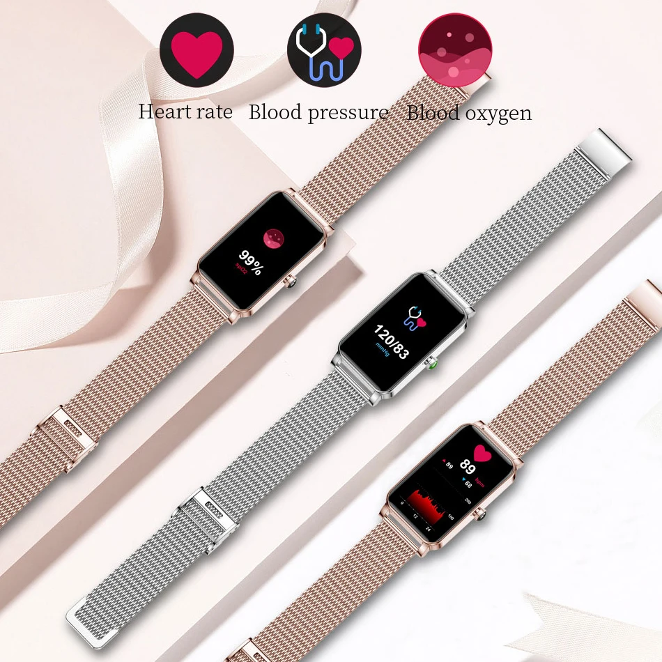 Smart Watch Women Smart Watch Dials Full Touch Screen IP68 Waterproof Heart Rate Monitor