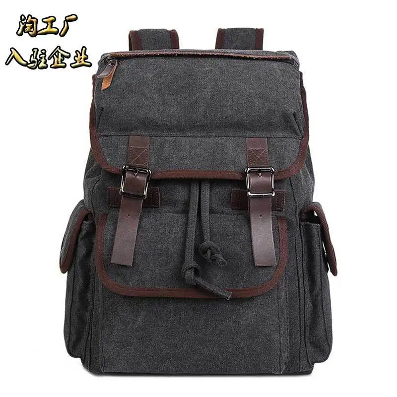 

Foreign Trade New Style Shoulder Hand Computer Bag Solid Color Casual Canvas Bag Wish Hot Selling with Outdoor Backpack