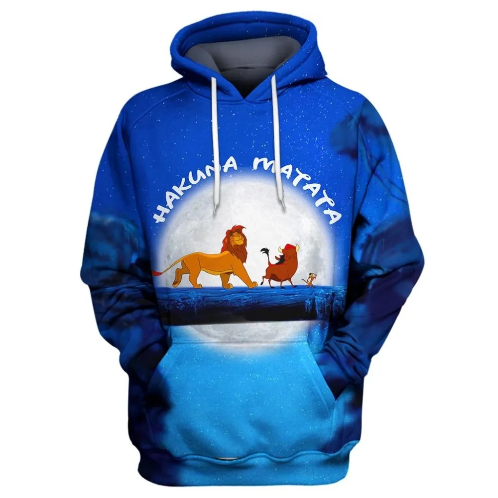 Liumaohua/Новые повседневные толстовки с 3D рисунком короля льва