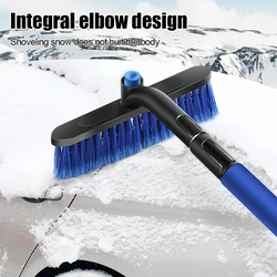 Carro de inverno neve bush raspador telescópico lidar com antiderrapante neve pá raspador gelo janela do carro mais limpo ferramenta limpeza automóvel acessórios