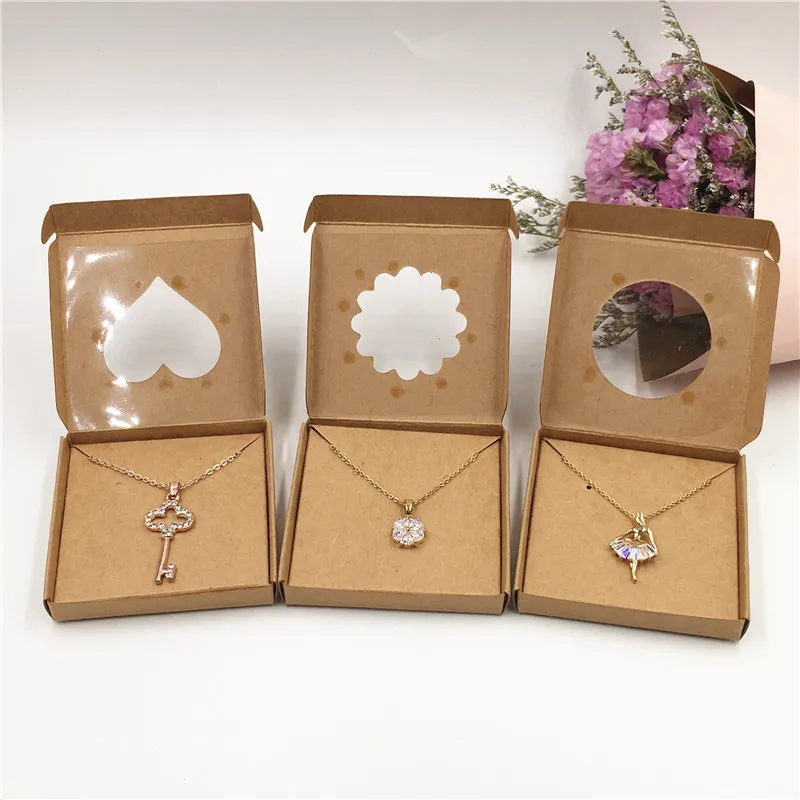 Diy Paper Jewelry Box With Earring Card Inserts 100box +100 Ring /earring  Cards White/brown/black Gift Box Earring Ring Box - Jewelry Packaging &  Display - AliExpress