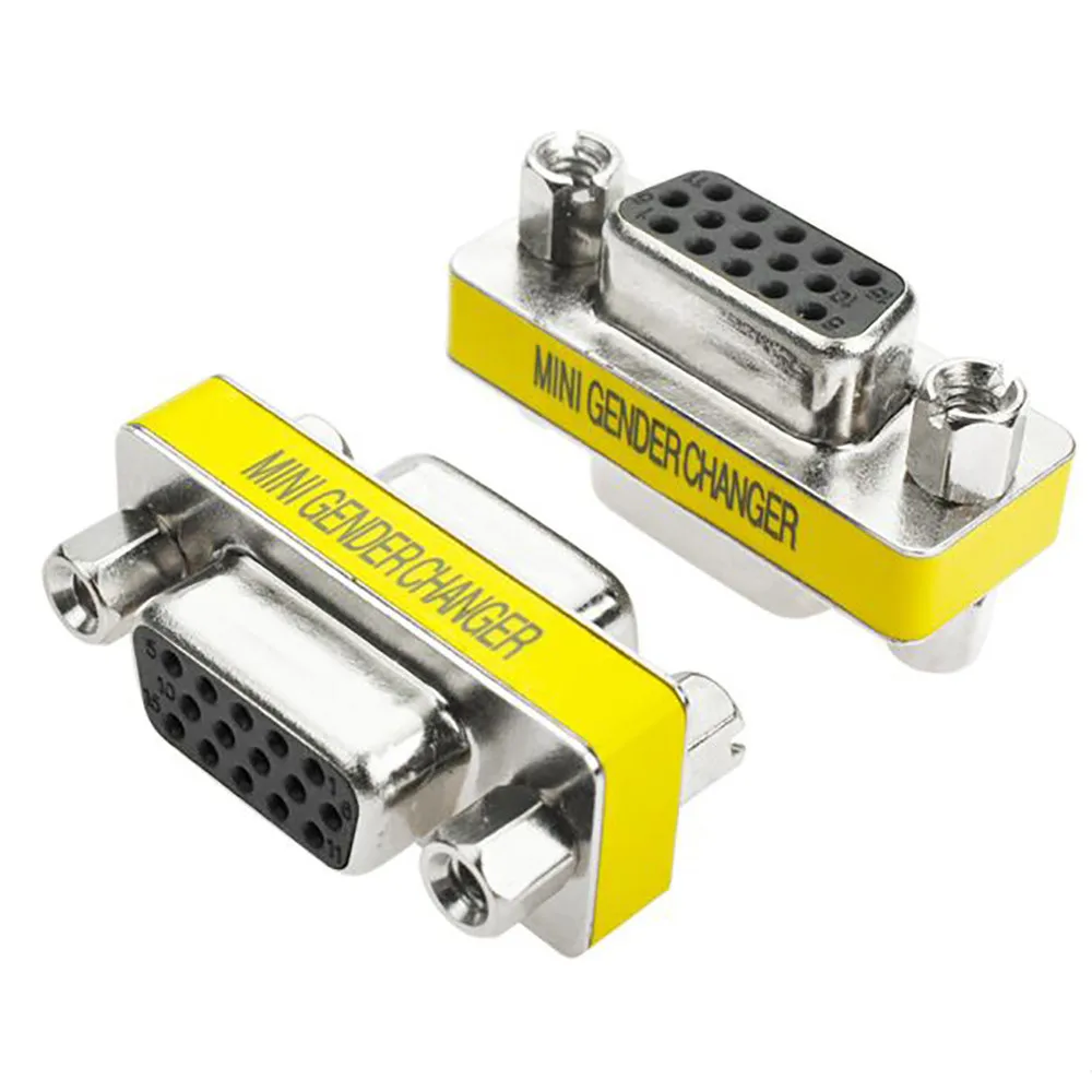 Адаптер конвертора EPULA Female to VGA HD15 Pin Gender Changer для мониторов проекторы разветвители