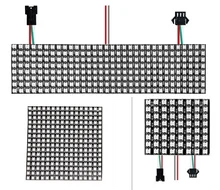 

DC5V WS2812B 5050 RGB SMD Flexible 8x8 16x16 8x32 Luces Pixel Panel Matrix Screen WS2812 IC Led Module Individually Addressable